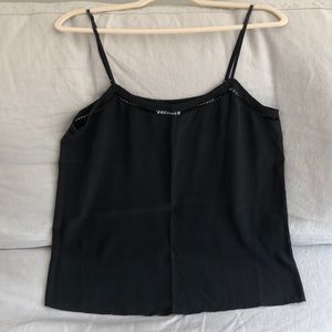 Equipment Black Silk Cami Tank M